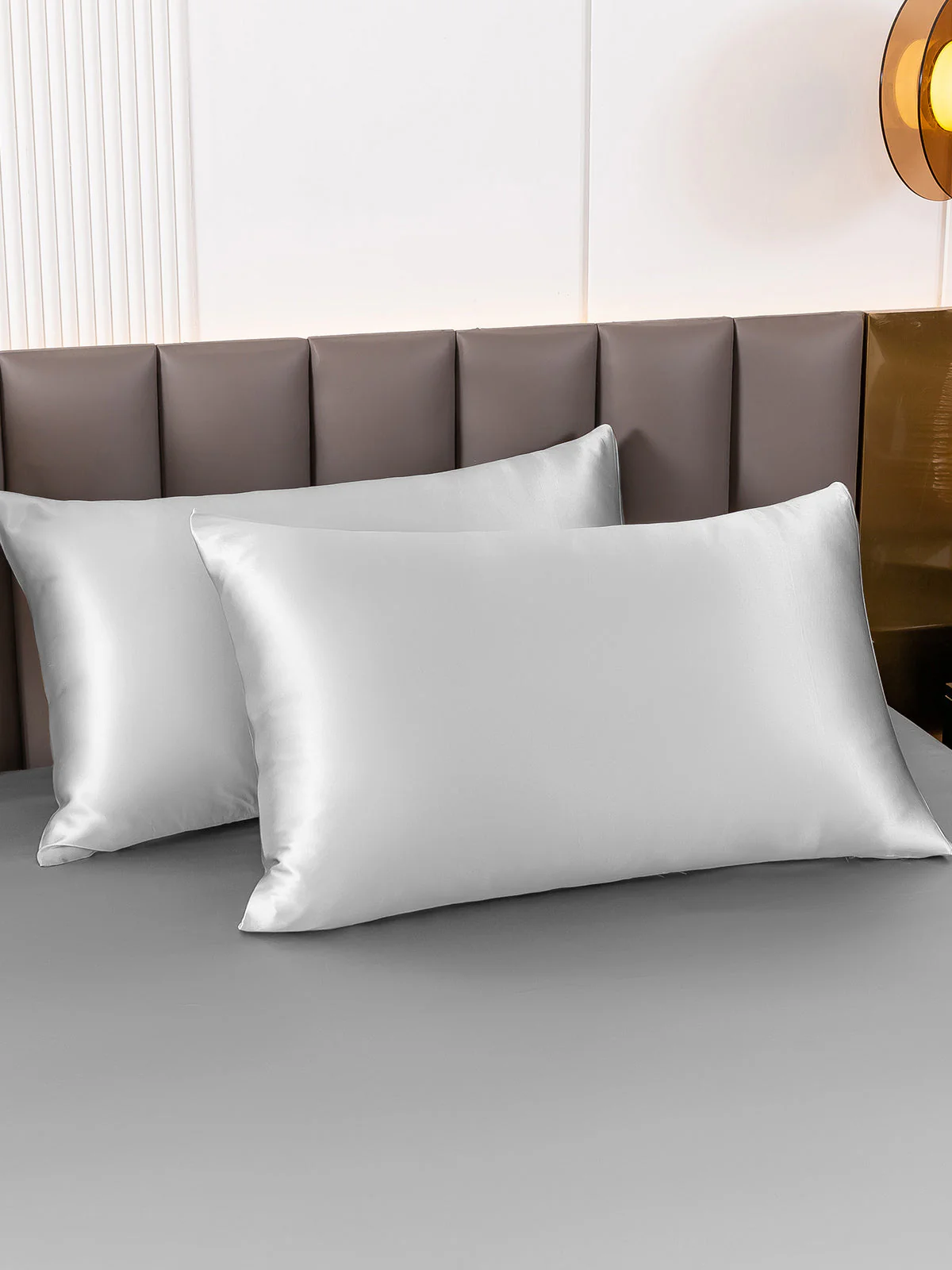 2Pcs 19Momme Pure Silk Pillowcases Bundle - Hidden Zipper - Image 61