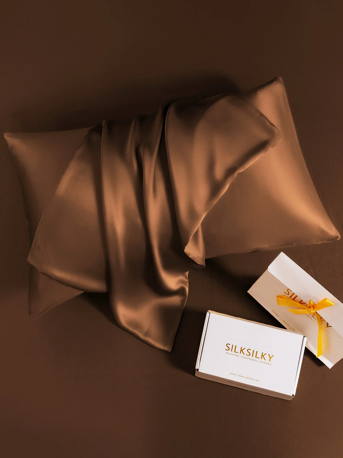 2Pcs 19Momme Pure Silk Pillowcases Bundle - Hidden Zipper - Image 93