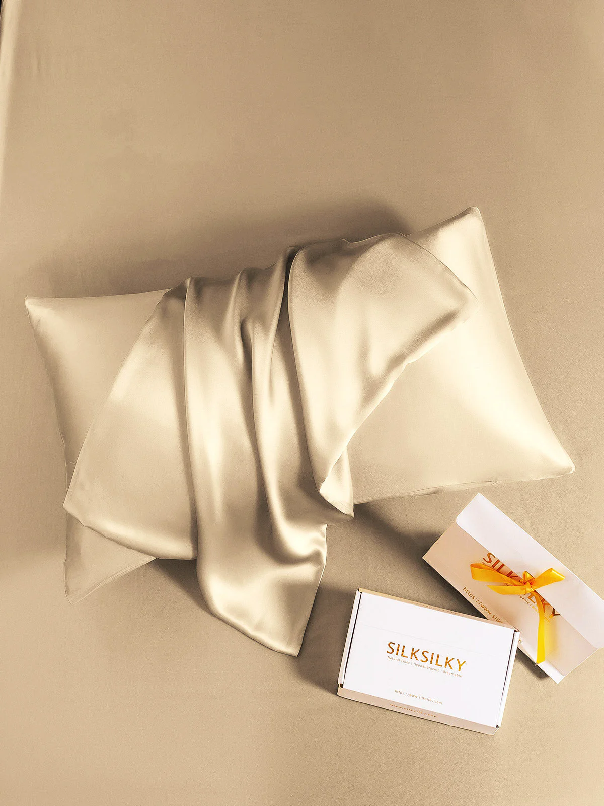 2Pcs 22Momme 100% Silk Pillowcases Bundle - Hidden Zipper - Image 36