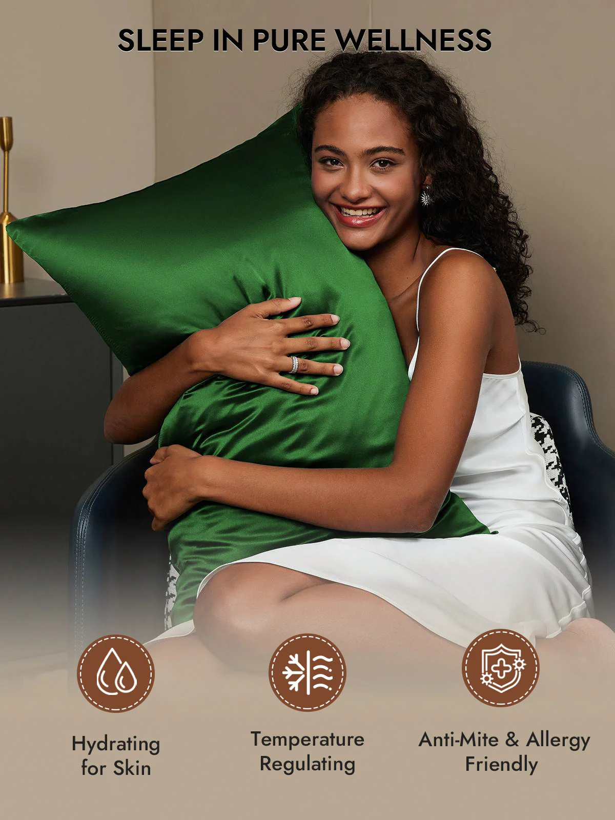 2Pcs 30Momme 100% Silk Pillowcases Bundle- Hidden Zipper - Image 19