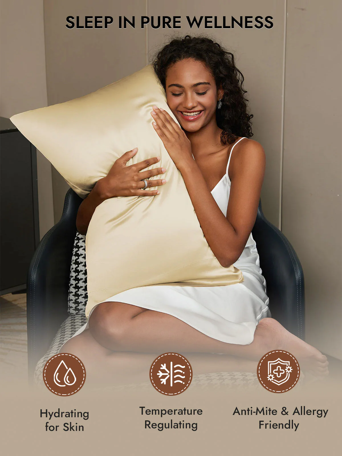 2Pcs 30Momme 100% Silk Pillowcases Bundle- Hidden Zipper - Image 54