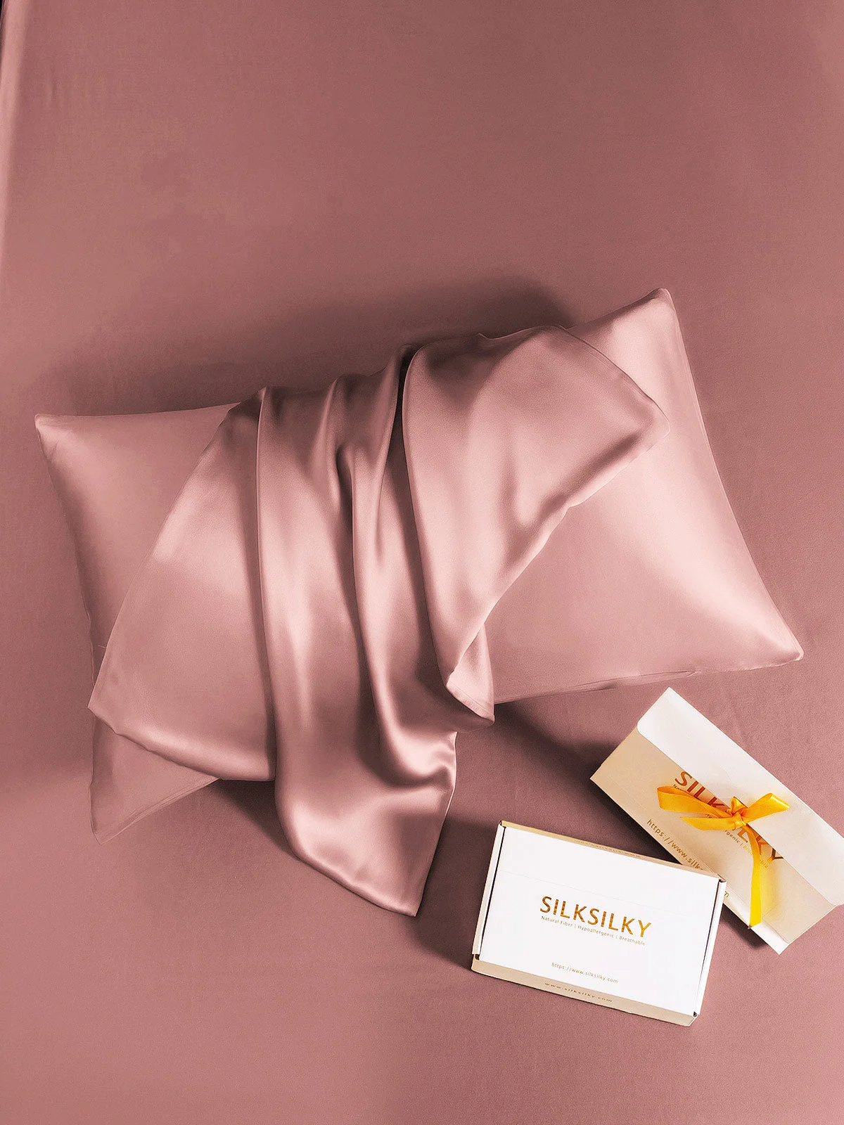 2Pcs 30Momme 100% Silk Pillowcases Bundle- Hidden Zipper - Image 82