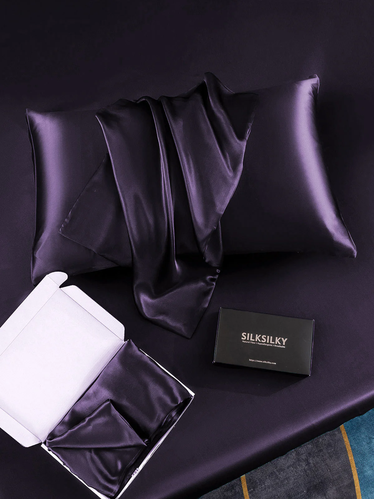 30Momme Luxurious 100% Silk Pillowcase - Envelope - Image 56
