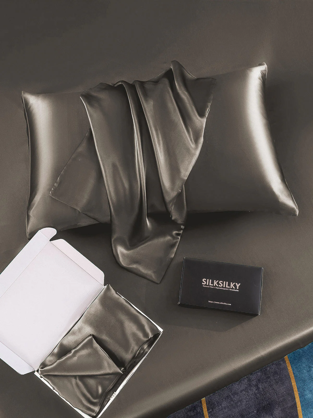 30Momme Luxurious 100% Silk Pillowcase - Hidden Zipper - Image 36