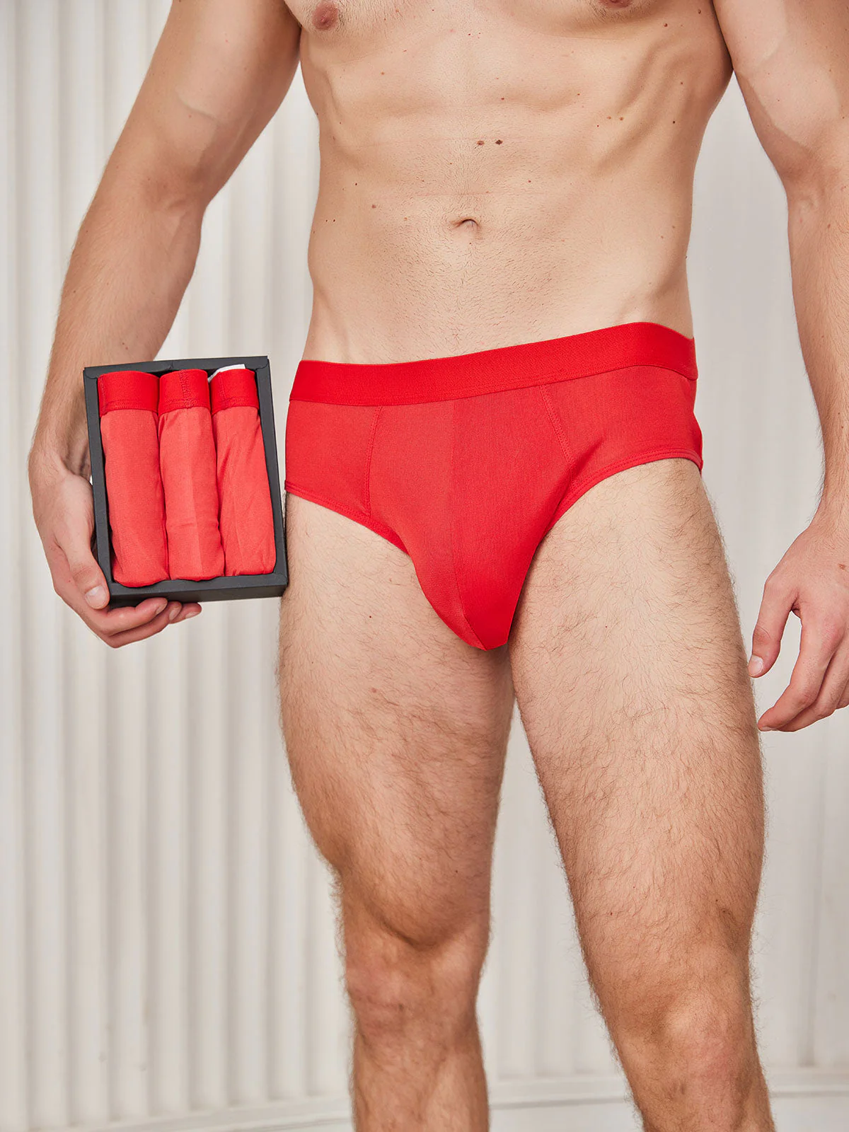 3Pcs Men Briefs Breathable Pure Silk Underwear - Image 20