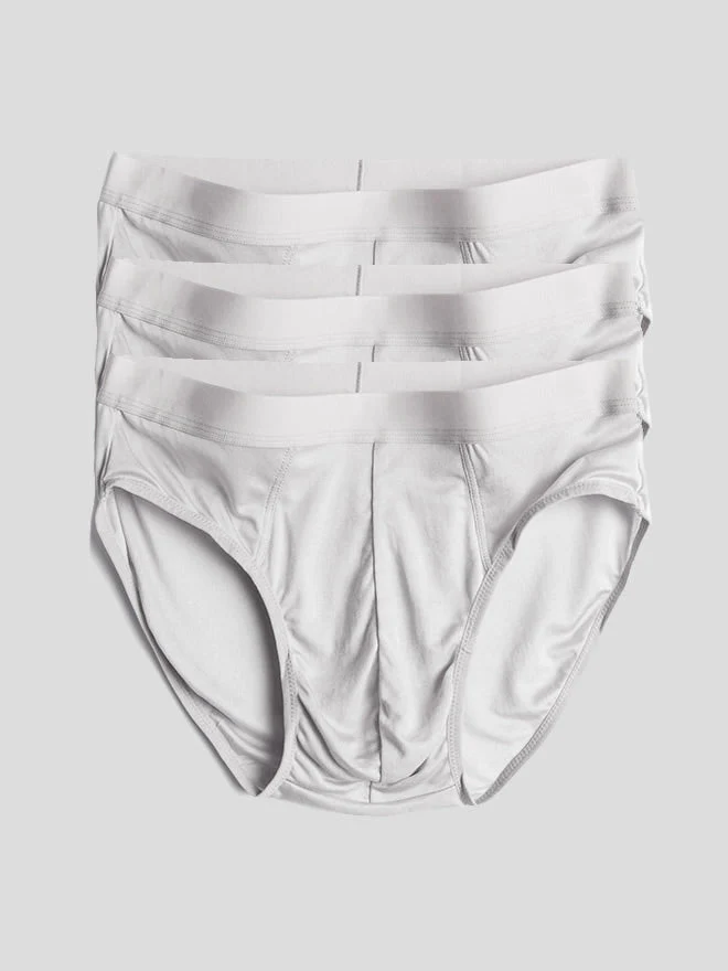 3Pcs Men Briefs Breathable Pure Silk Underwear - Image 28