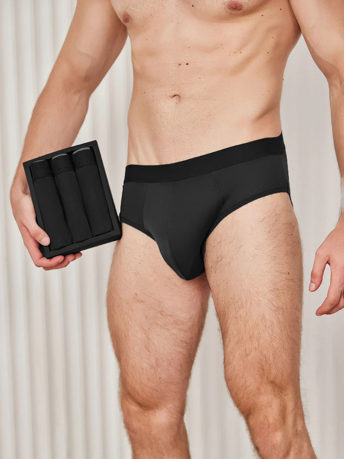 3Pcs Men Briefs Breathable Pure Silk Underwear - Image 7