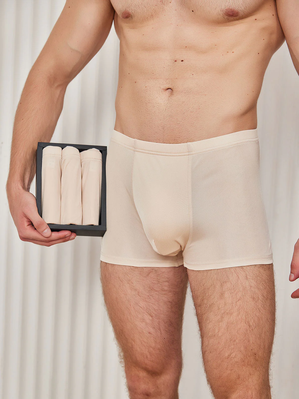 3Pcs Men‘s Pure Silk Boxer Briefs Underwear - Image 10