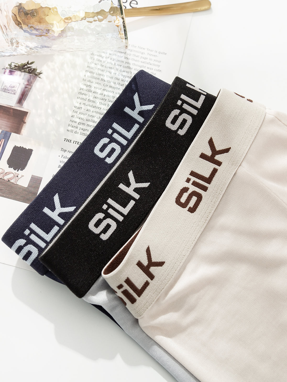 3Pcs Men‘s Ultra Soft Comfy Pure Silk Boxer Underwear - Image 21