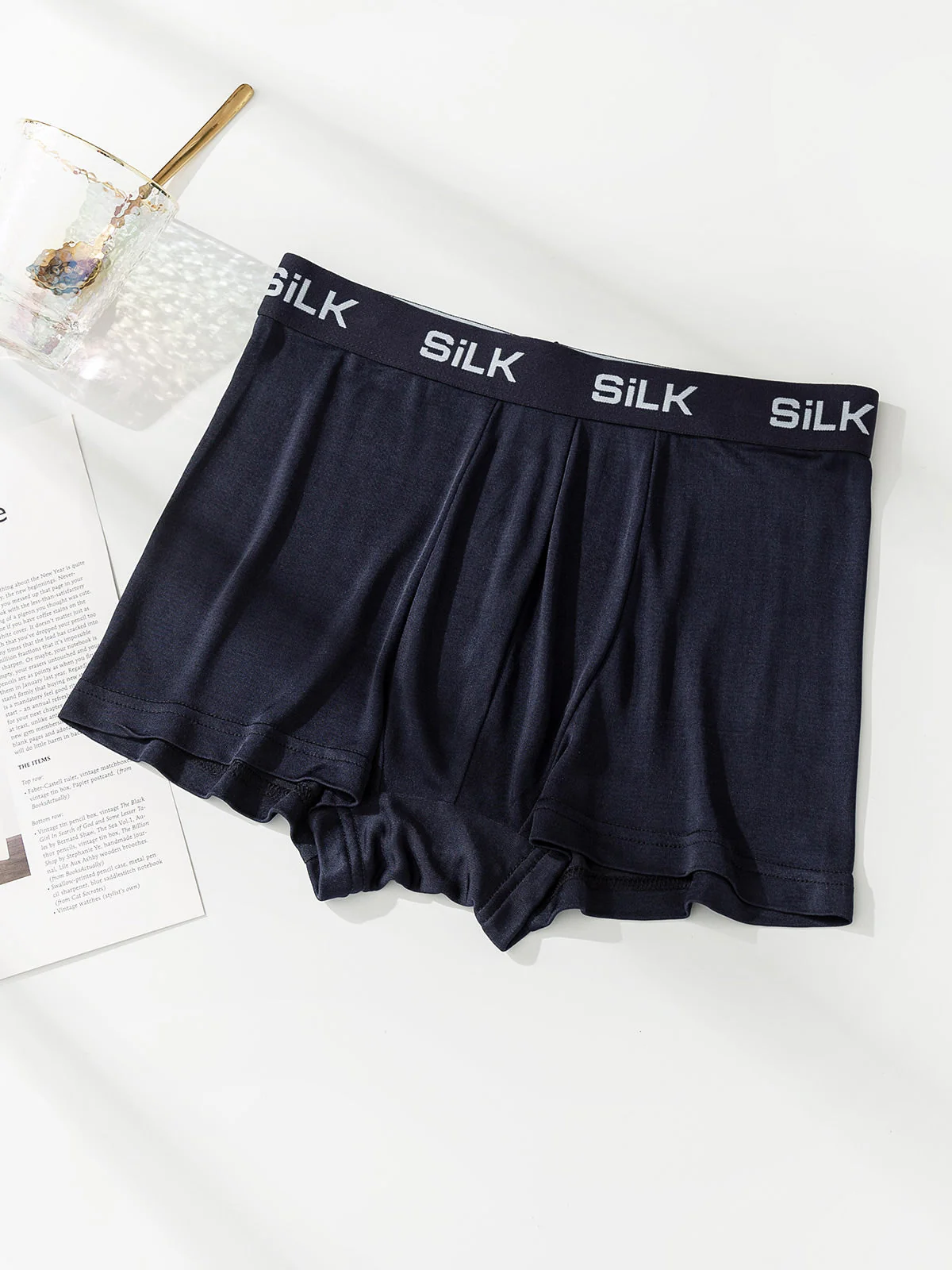 3Pcs Men‘s Ultra Soft Comfy Pure Silk Boxer Underwear - Image 5