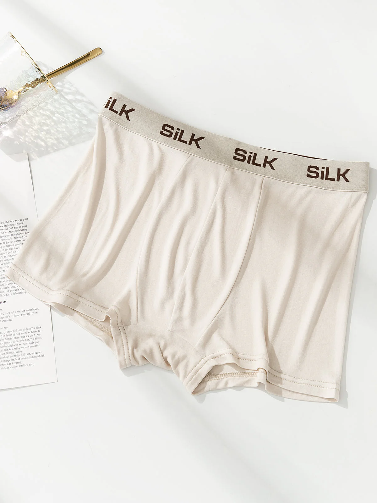 3Pcs Men‘s Ultra Soft Comfy Pure Silk Boxer Underwear - Image 9
