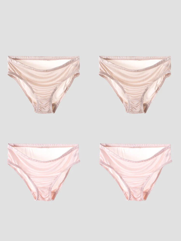 4Pcs Mulberry Silk Jersey Panties (Bra NOT Included) - Image 34