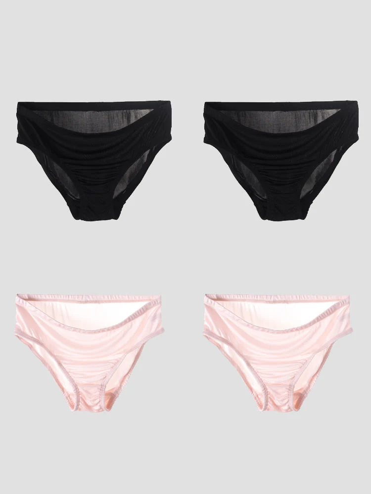4Pcs Mulberry Silk Jersey Panties (Bra NOT Included) - Image 7