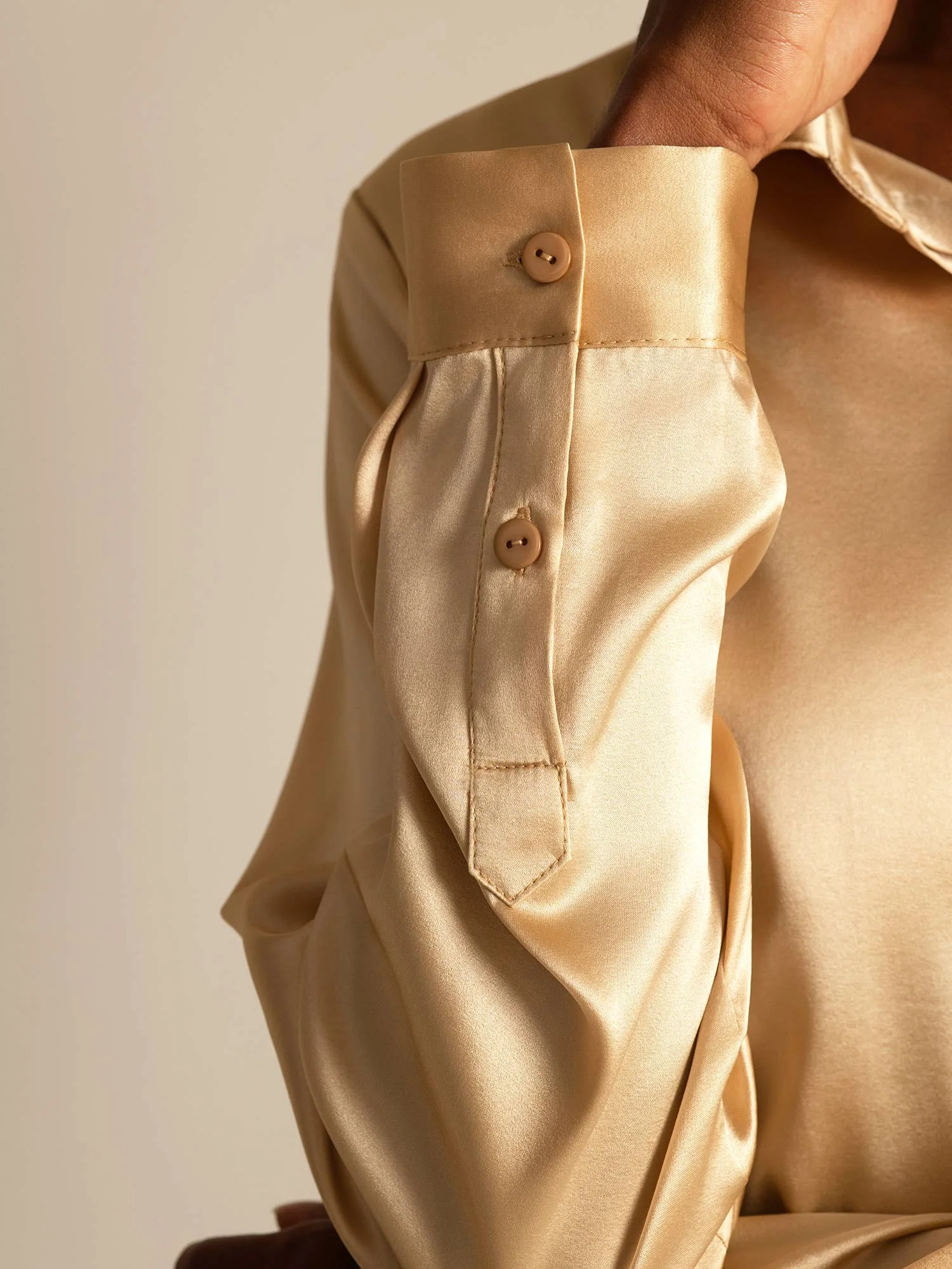 Clearance - 19Momme Silk Long Sleeve Lapel Collar Women's Shirt - Image 17