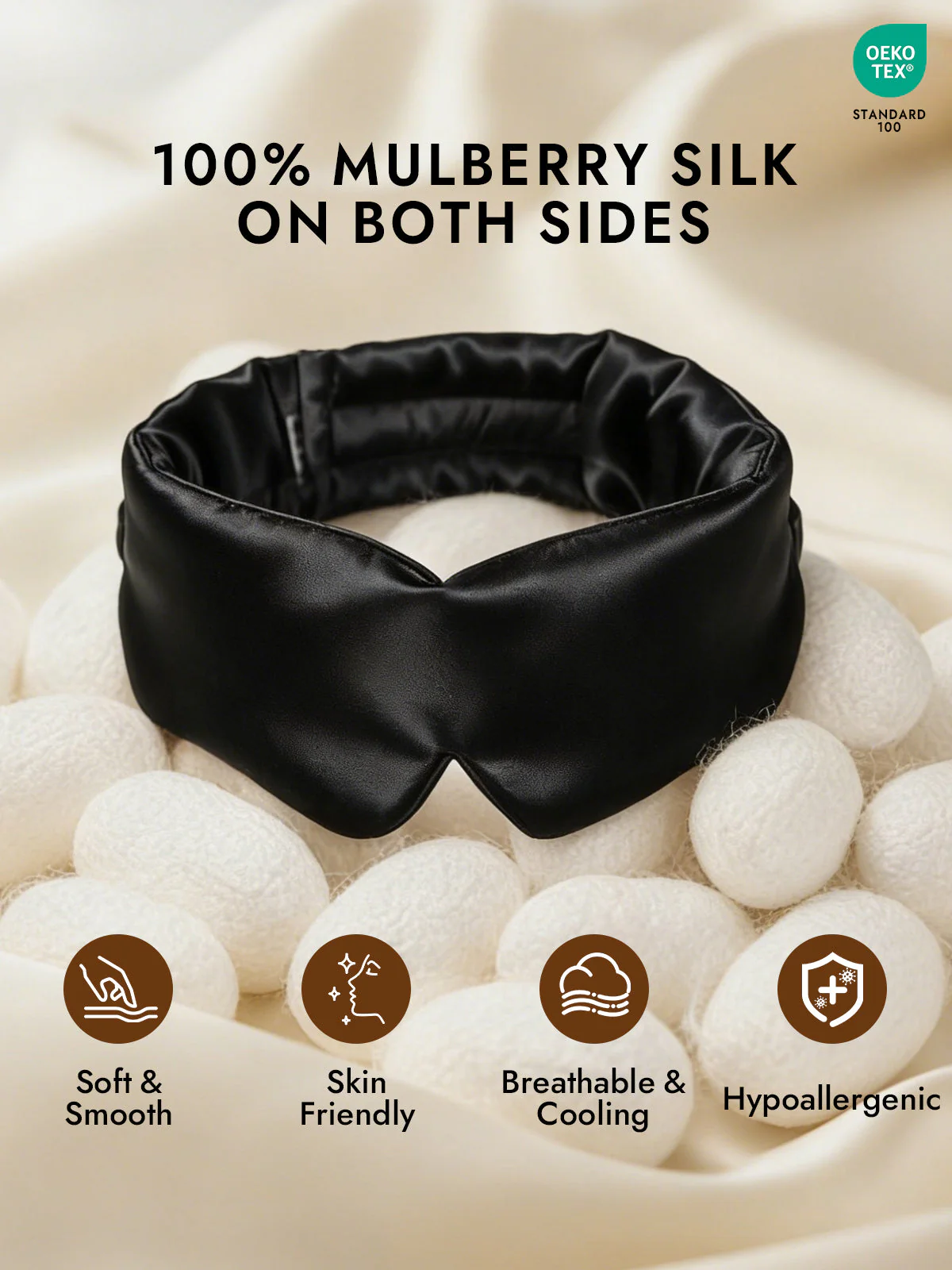 Elegant One Piece Silk Sleep Eye Mask - Image 14