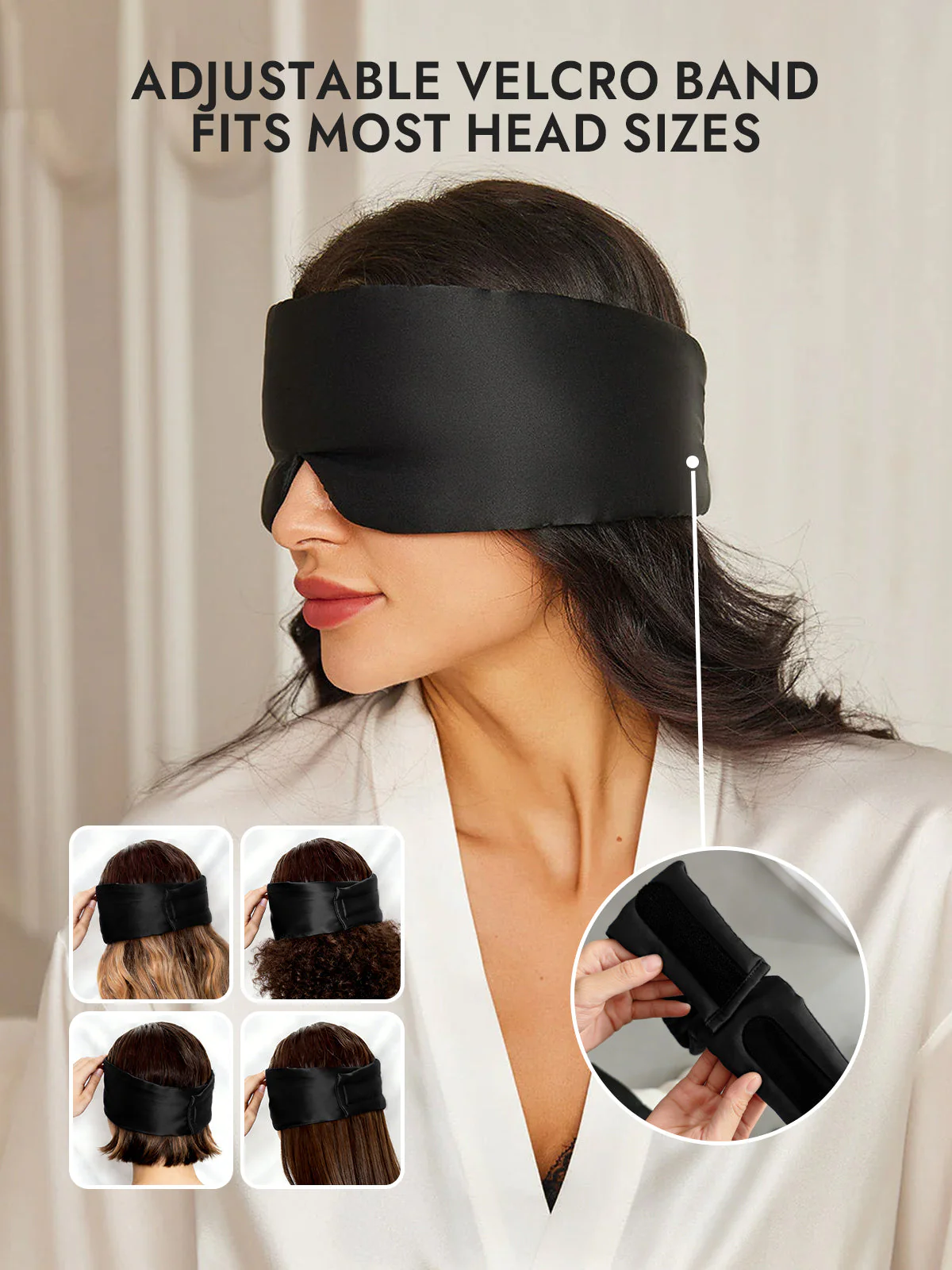 Elegant One Piece Silk Sleep Eye Mask - Image 16