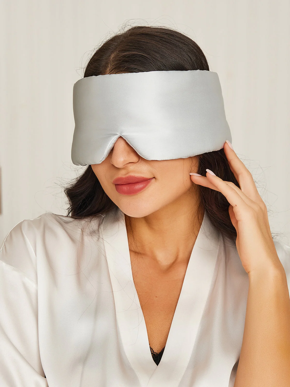 Elegant One Piece Silk Sleep Eye Mask - Image 43