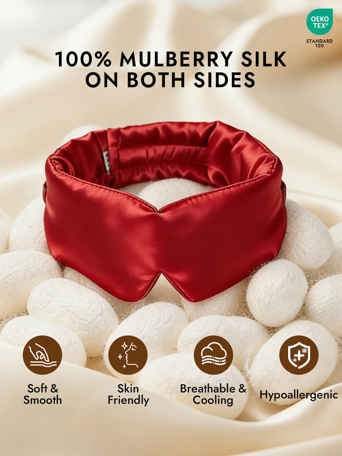Elegant One Piece Silk Sleep Eye Mask - Image 56