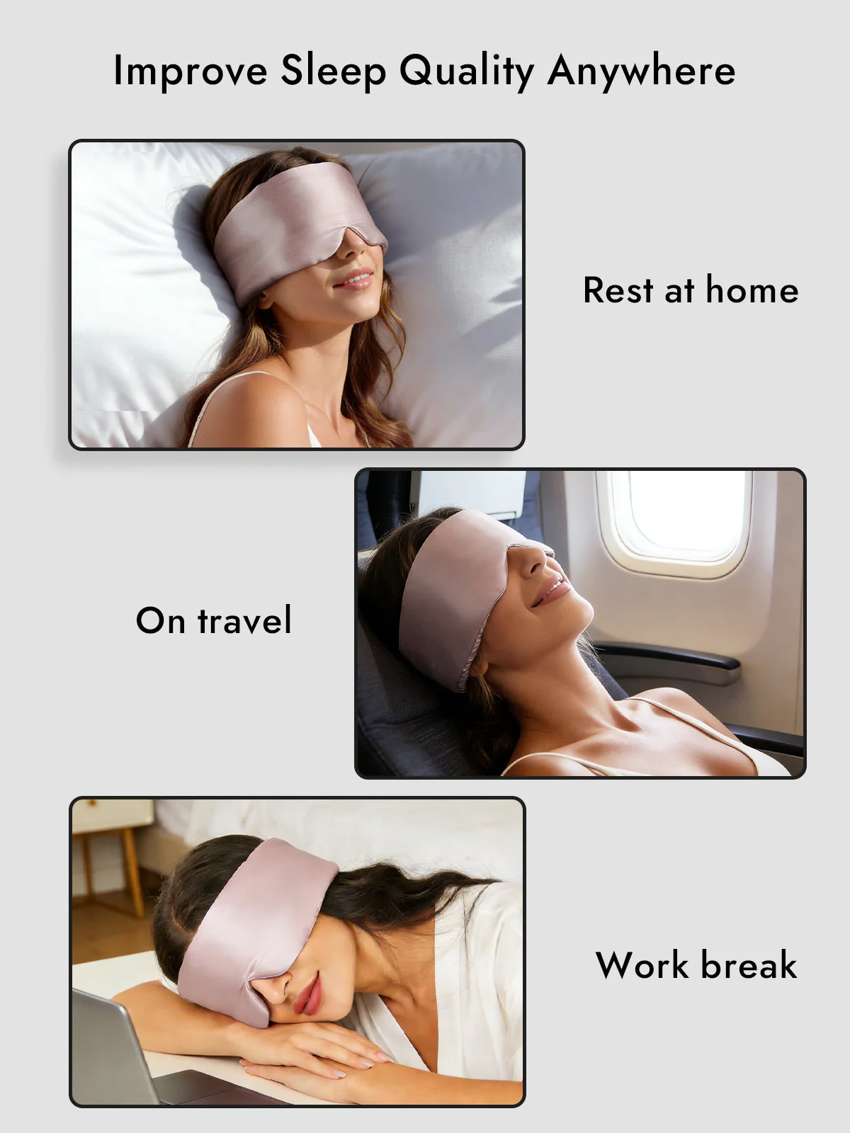 Elegant One Piece Silk Sleep Eye Mask - Image 6