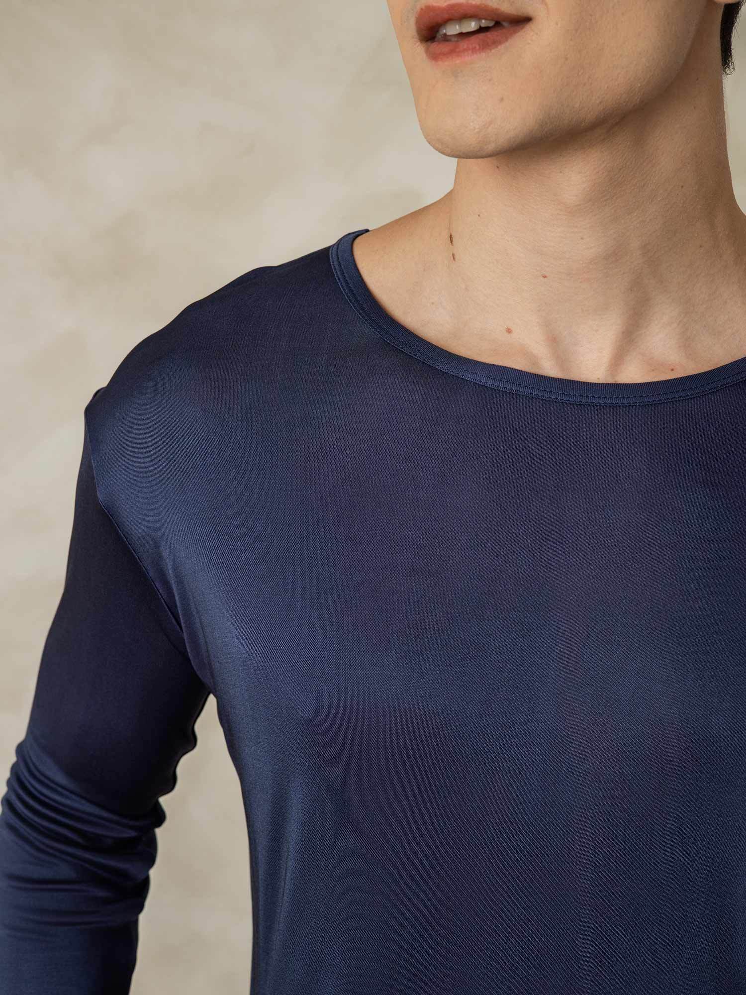 Men's Silk Jersey Long Sleeve Long Johns - Image 26