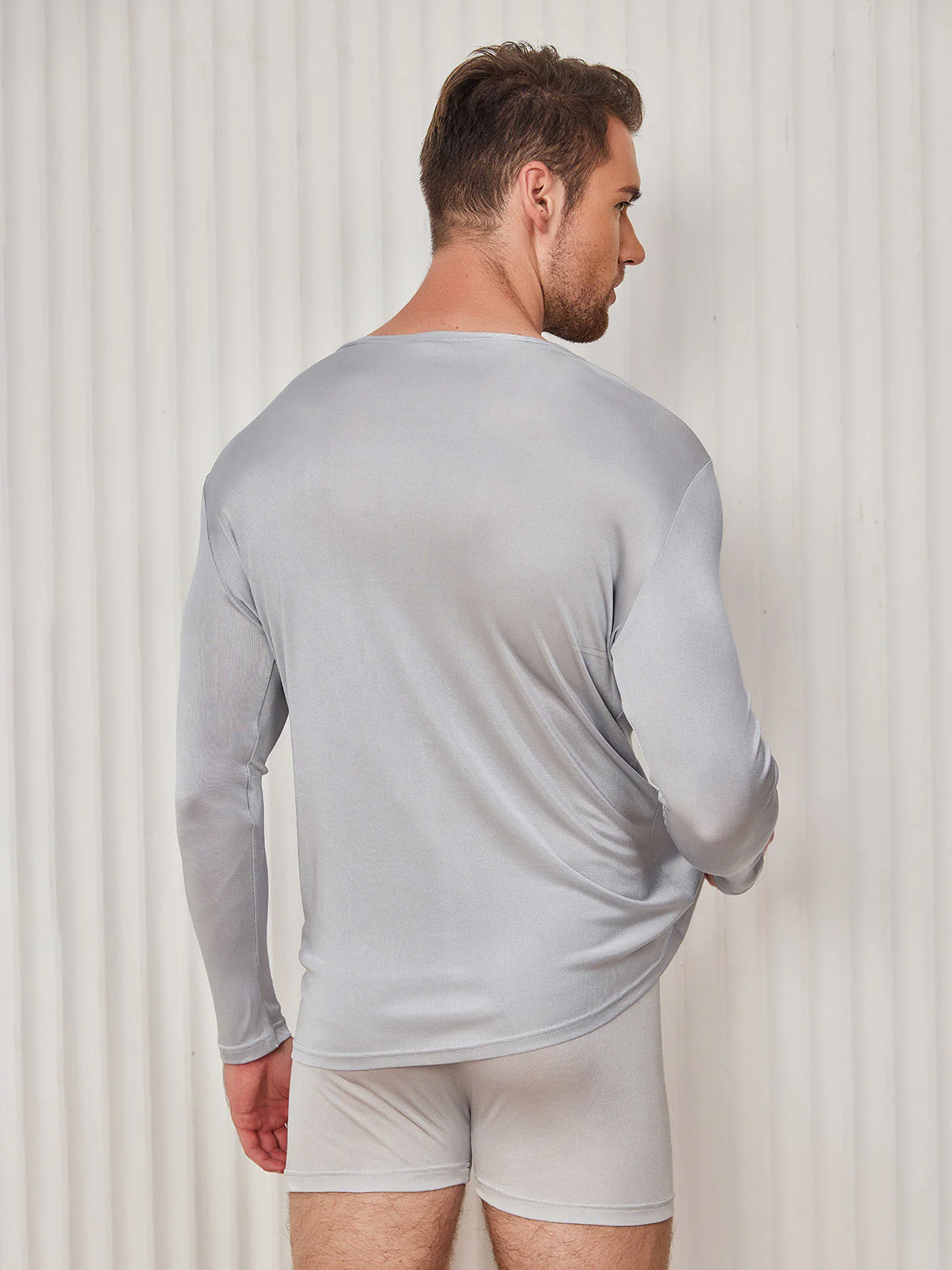 Mens Fashion Silk Jersey Tee - Image 11