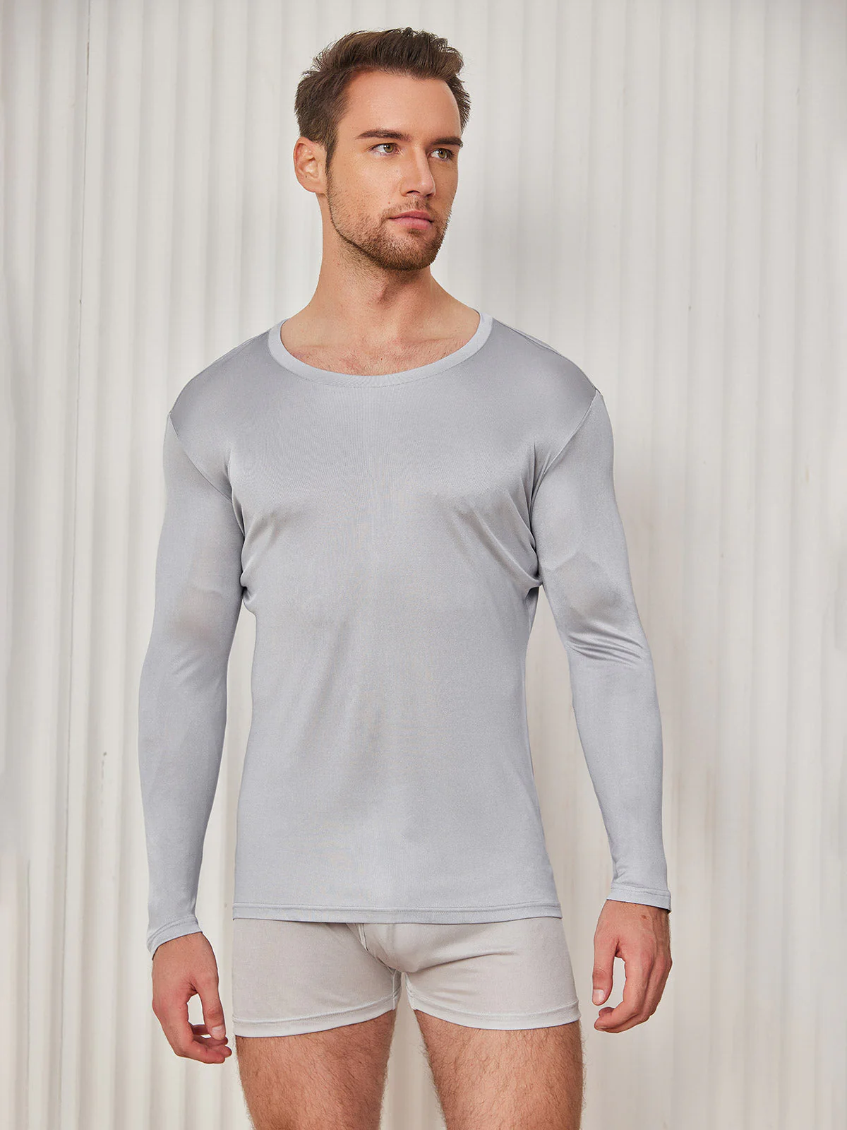 Mens Fashion Silk Jersey Tee - Image 13