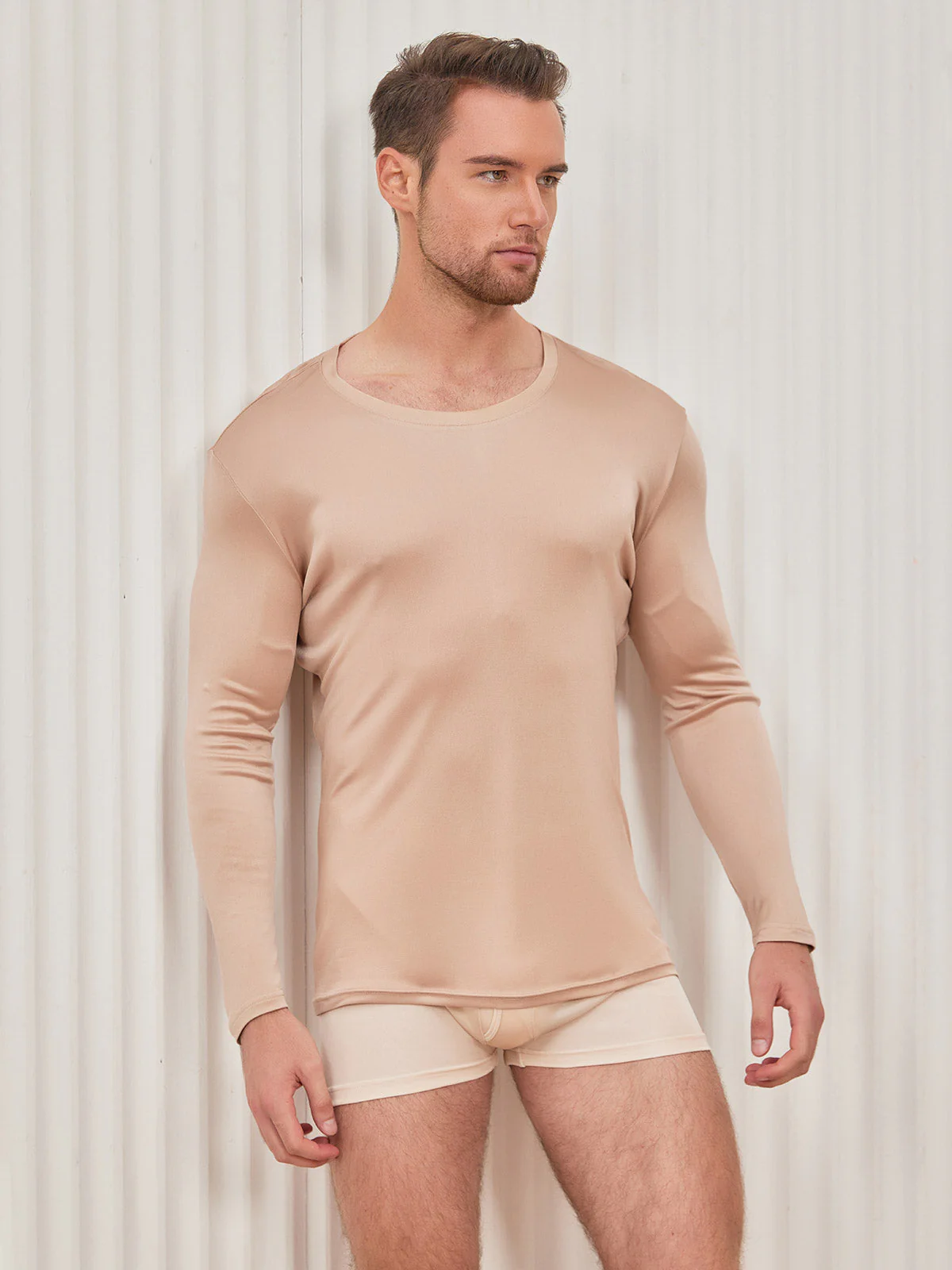 Mens Fashion Silk Jersey Tee - Image 22