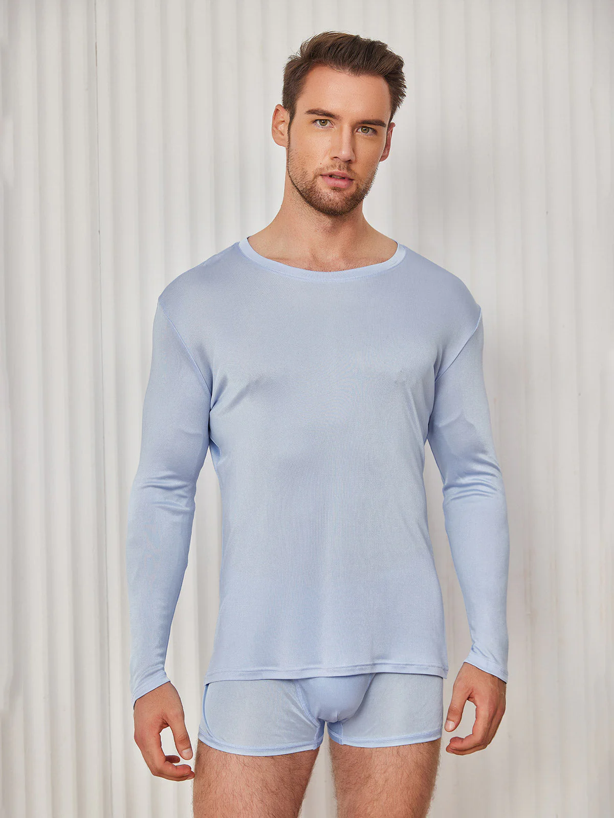 Mens Fashion Silk Jersey Tee - Image 23