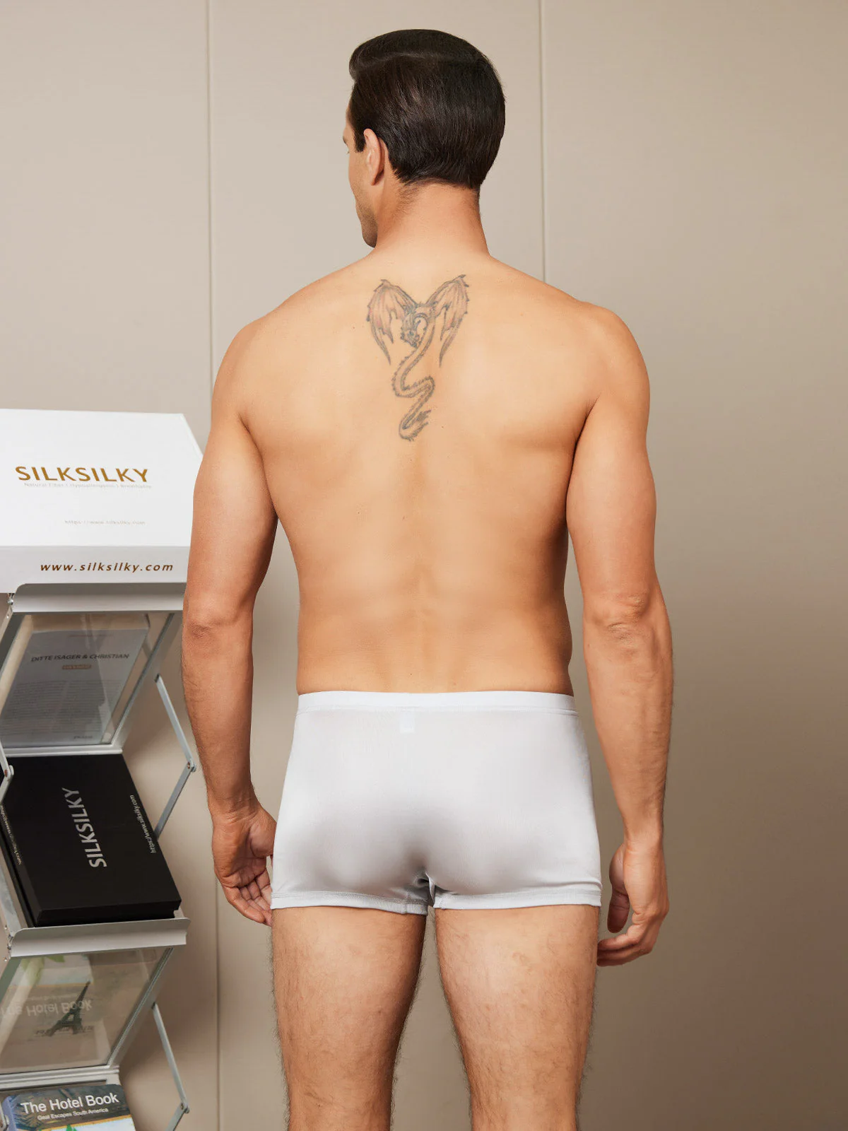 Men‘s Pure Silk Boxer Briefs Underwear - Image 13
