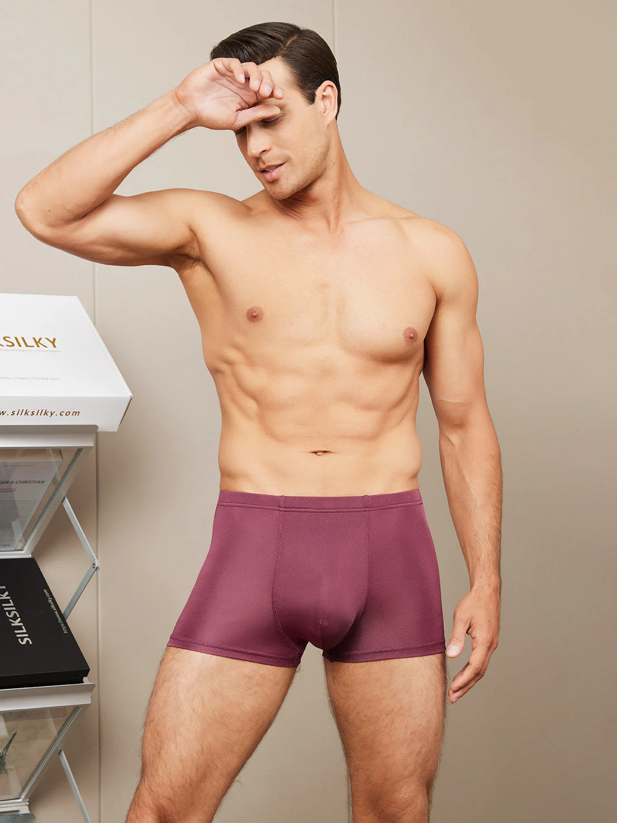 Men‘s Pure Silk Boxer Briefs Underwear - Image 24
