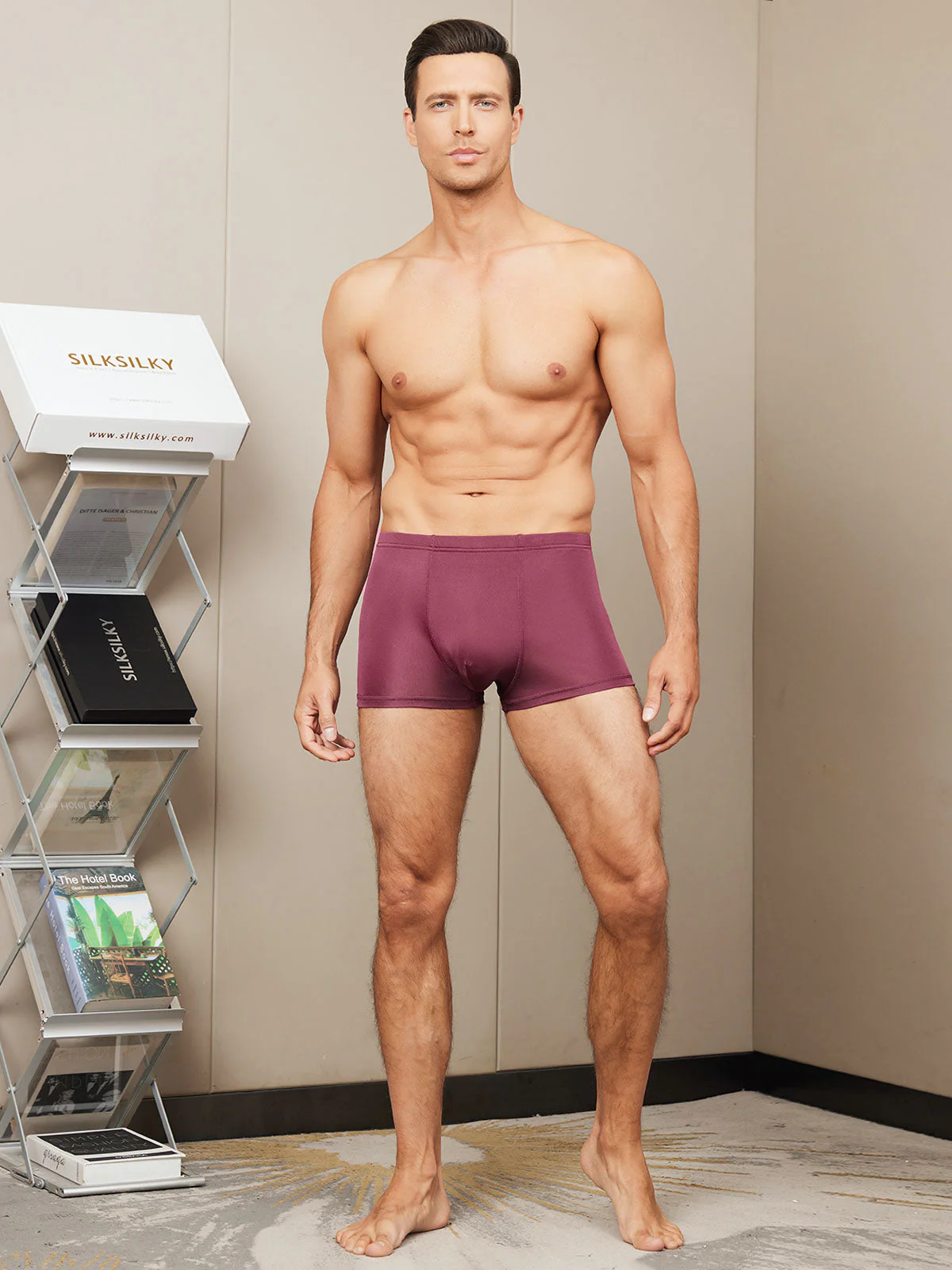 Men‘s Pure Silk Boxer Briefs Underwear - Image 26