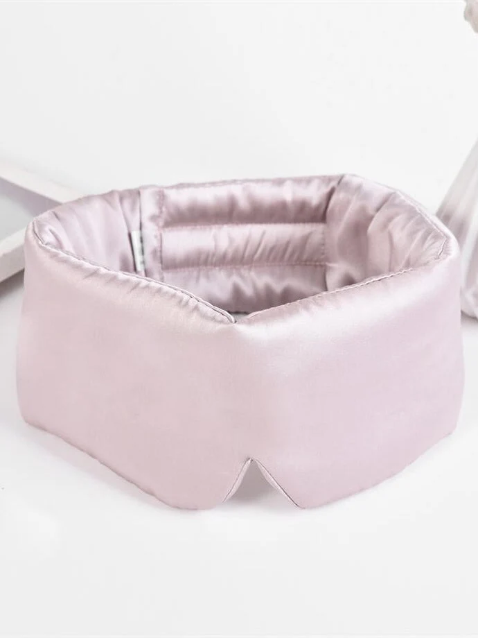 One Piece Silk Sleep Eye Mask With Velcro - Image 36