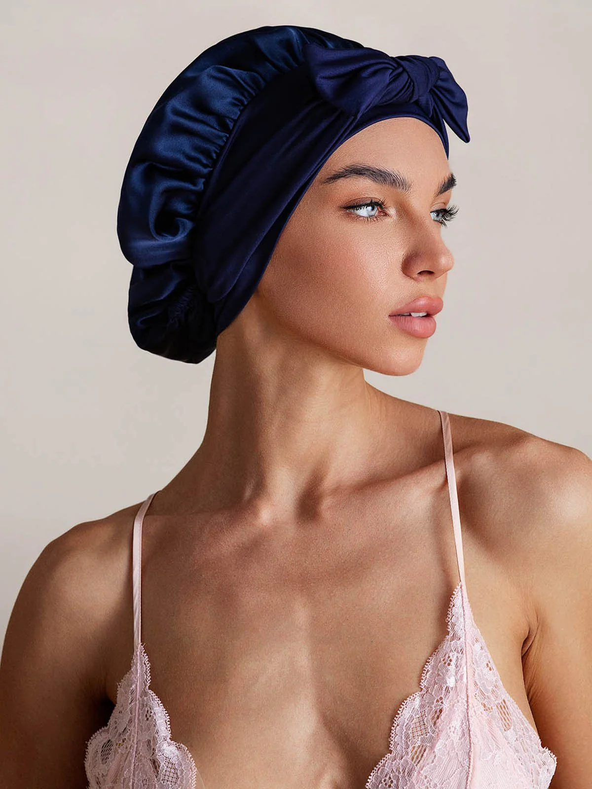 Pure Silk Bowknot Tie Bonnet - Image 31