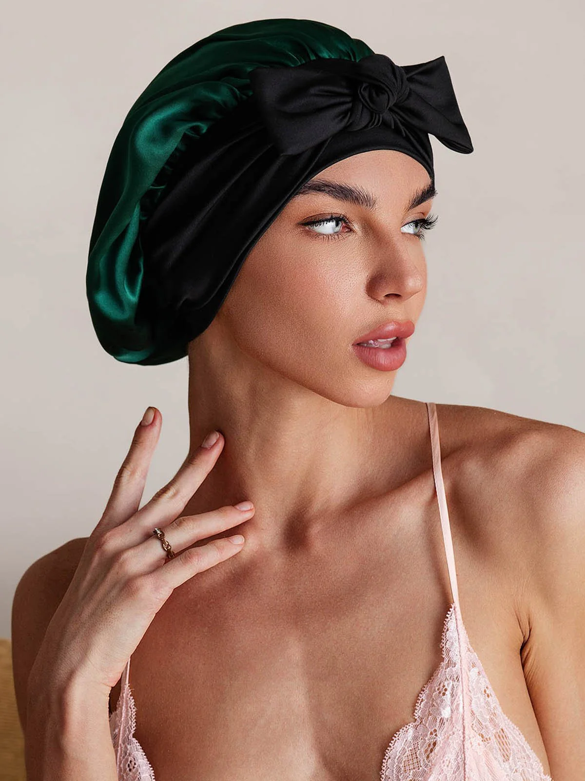 Pure Silk Bowknot Tie Bonnet - Image 43