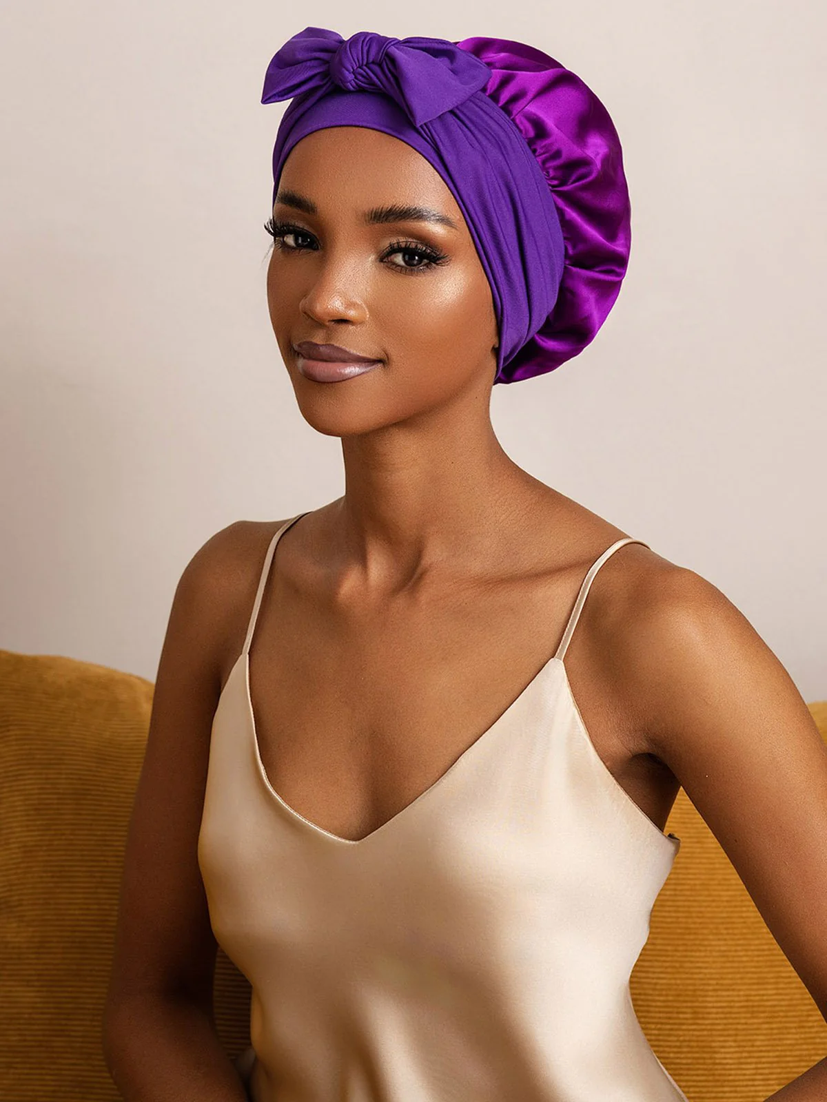 Pure Silk Bowknot Tie Bonnet - Image 49