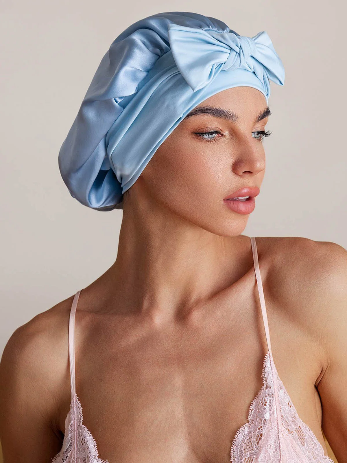 Pure Silk Bowknot Tie Bonnet - Image 55