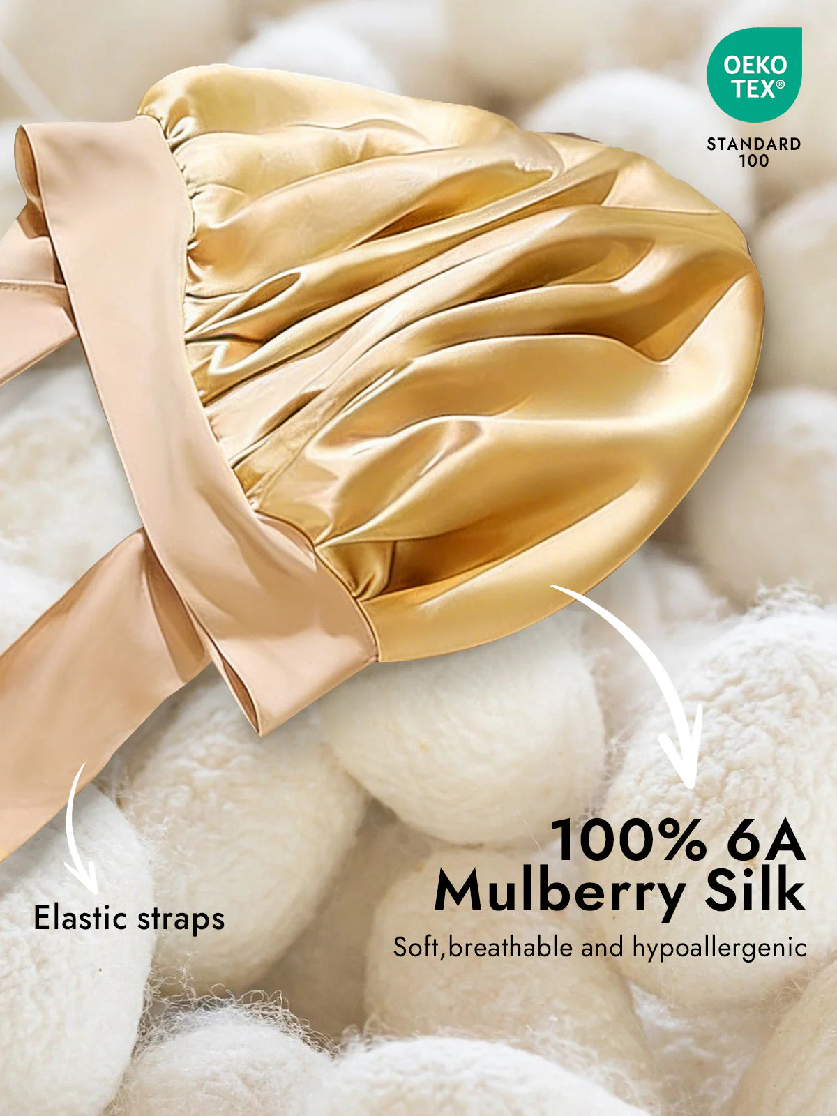 Pure Silk Bowknot Tie Bonnet - Image 68