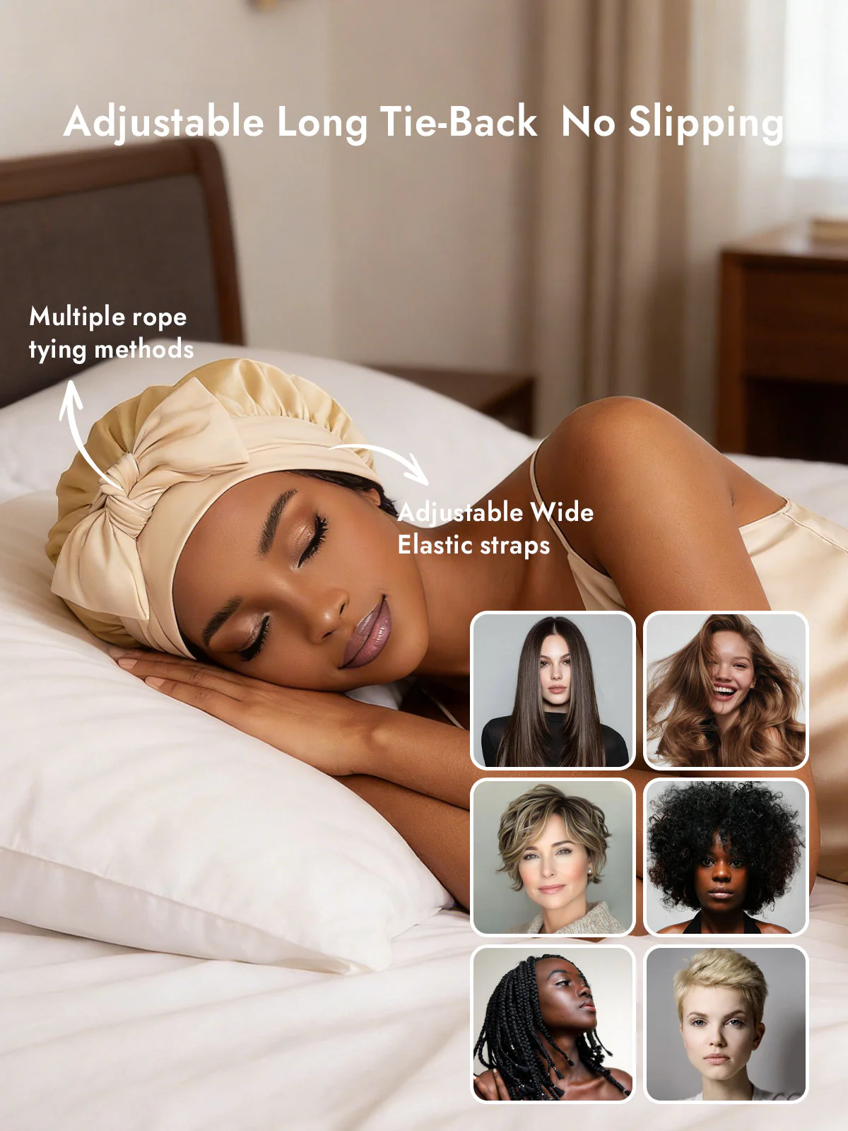 Pure Silk Bowknot Tie Bonnet - Image 70