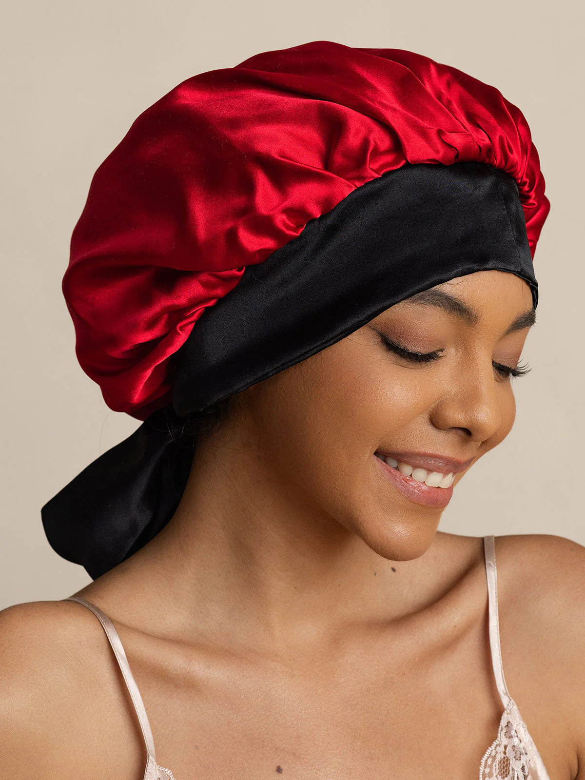 Pure Silk Casual Bonnet with Long Ribbons (Two-tone and Double-sided) - Image 20