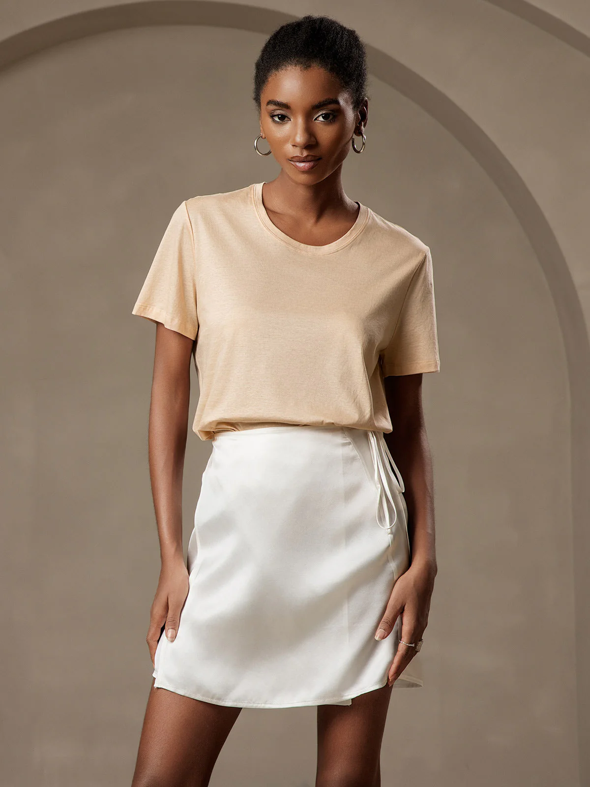 Clearance(US Warehouse) - Pure Silk Classic Short Skirt - Image 7