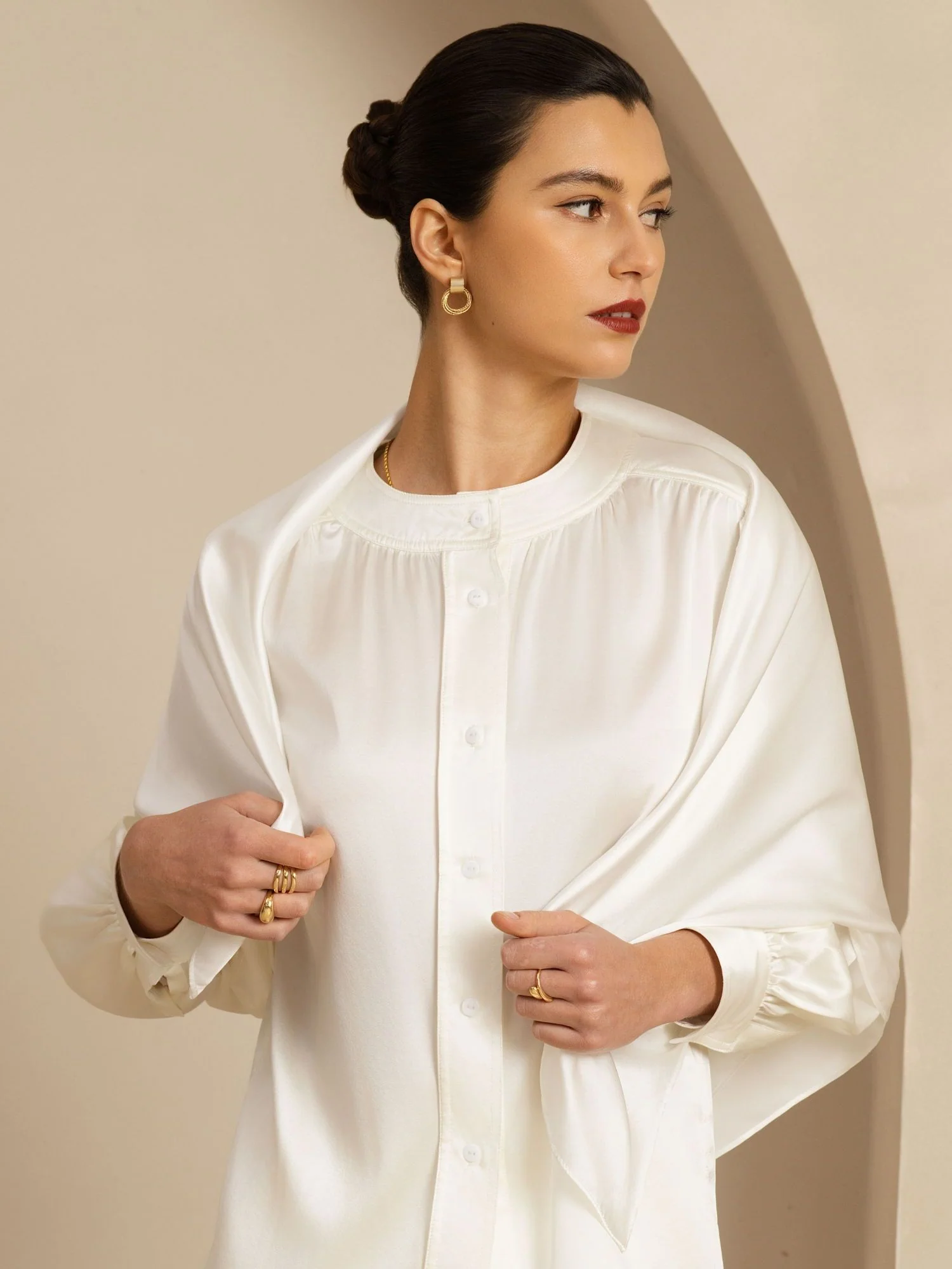 Pure Silk Classic  Elegant Square Scarf - Size 90x90cm - Image 11