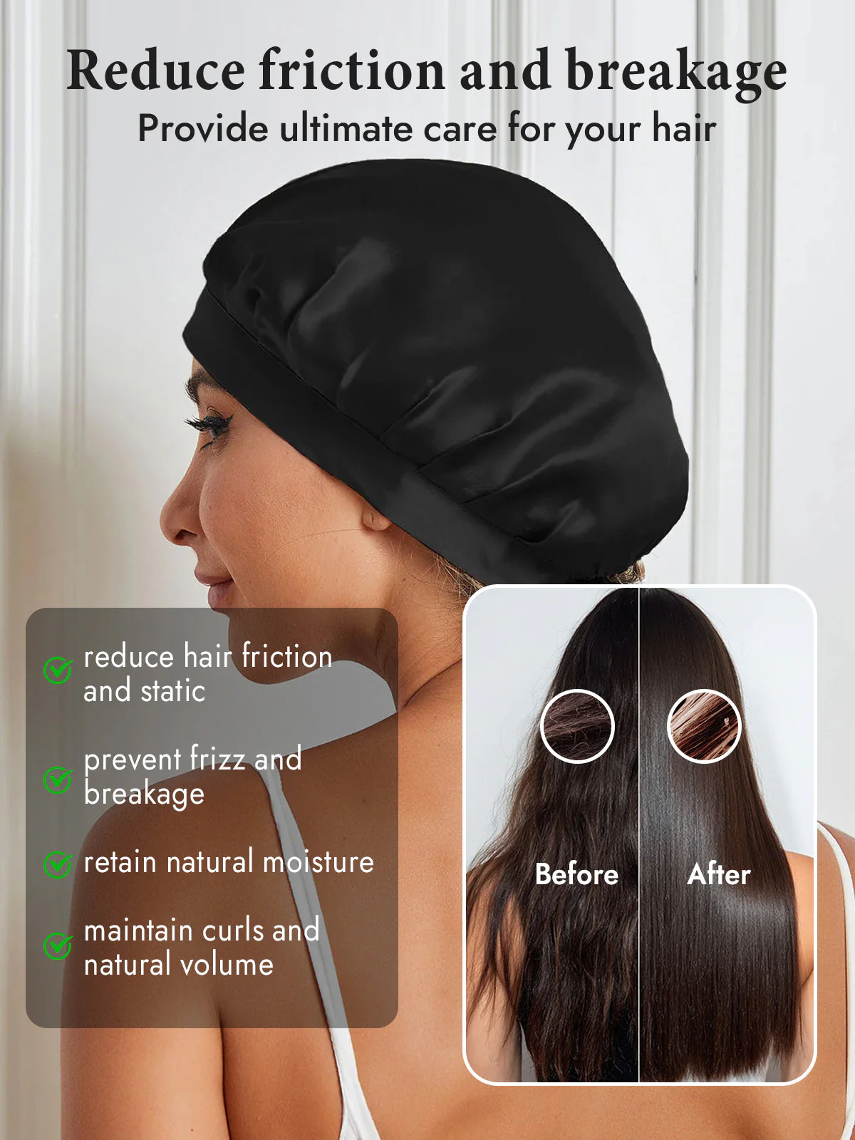 Pure Silk Classic Ribbon Bonnet - Image 10