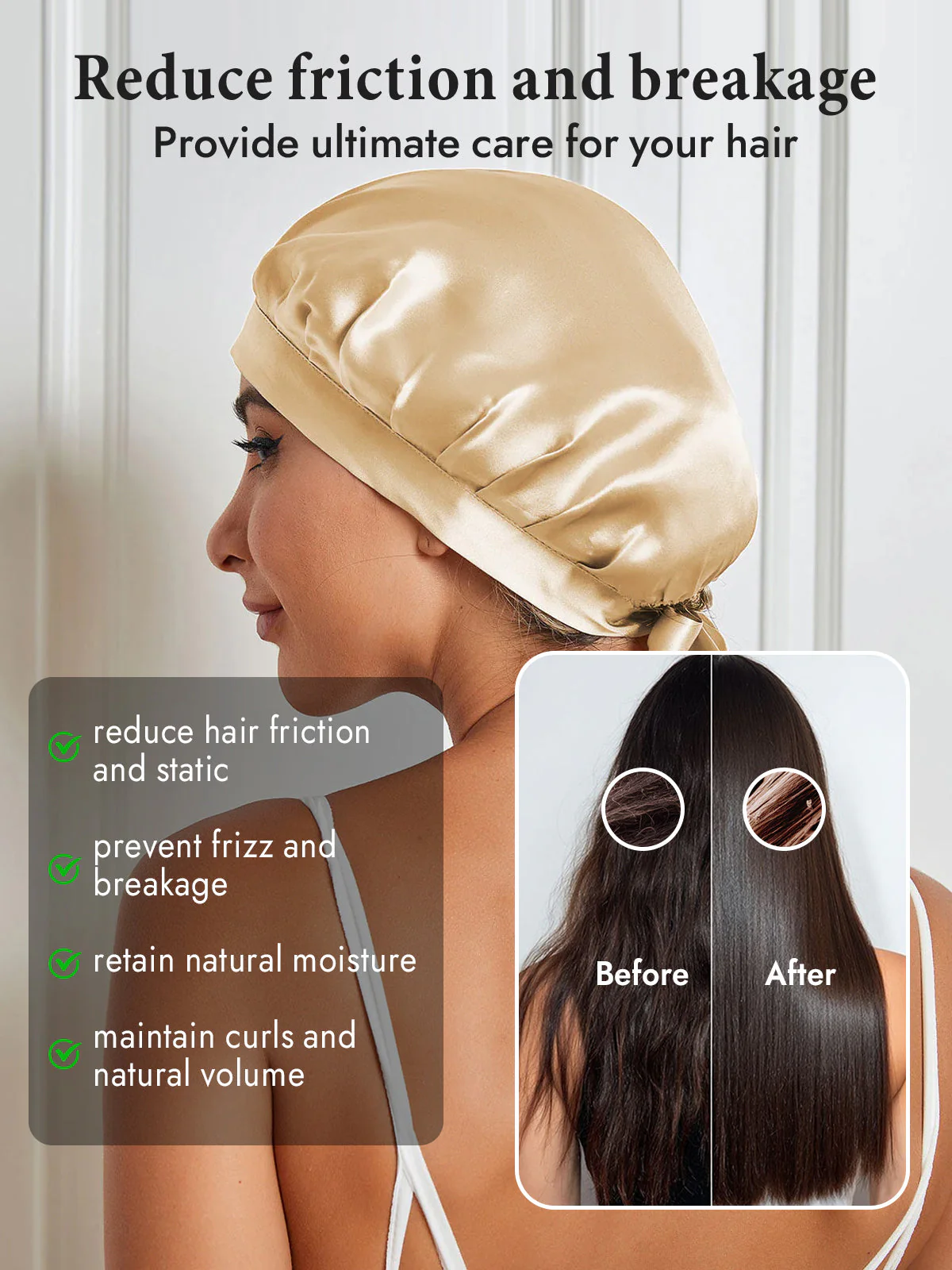 Pure Silk Classic Ribbon Bonnet - Image 16