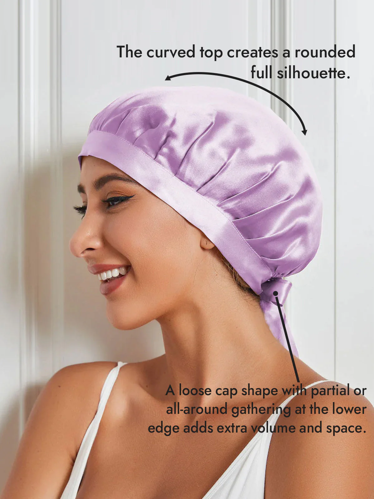 Pure Silk Classic Ribbon Bonnet - Image 21