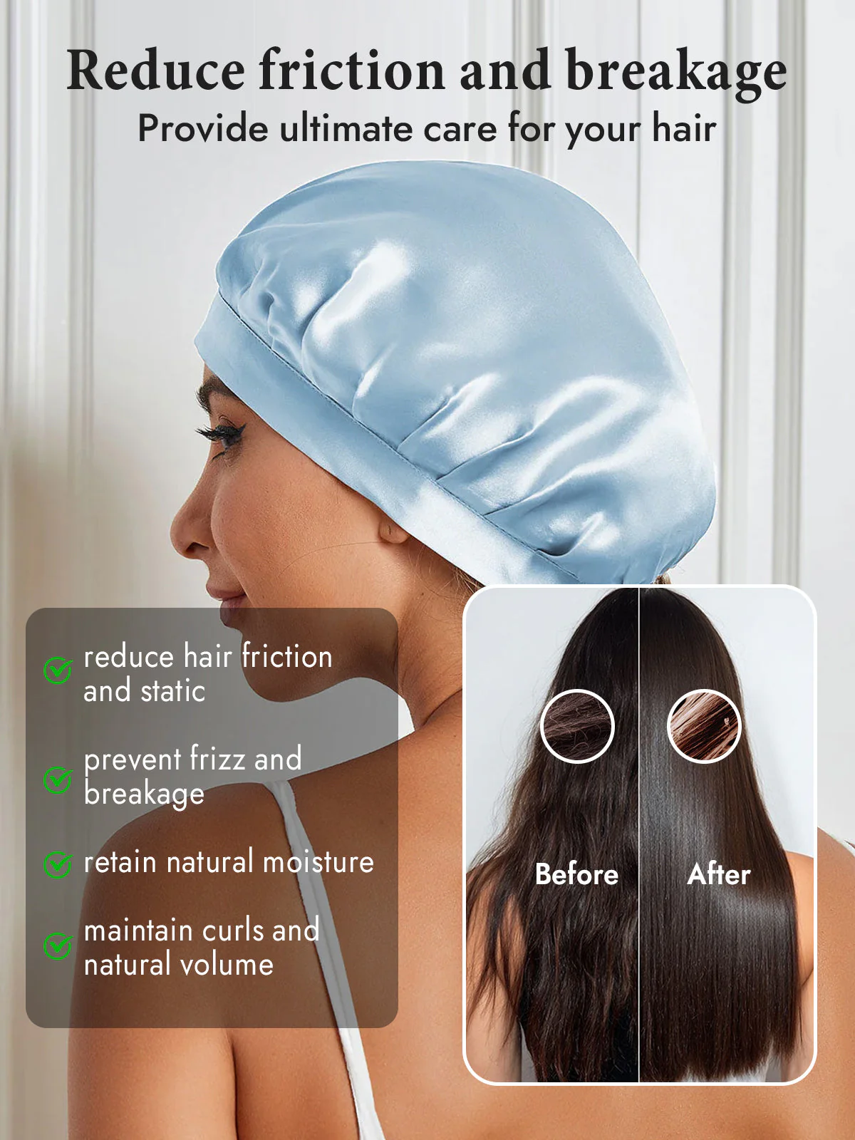 Pure Silk Classic Ribbon Bonnet - Image 28