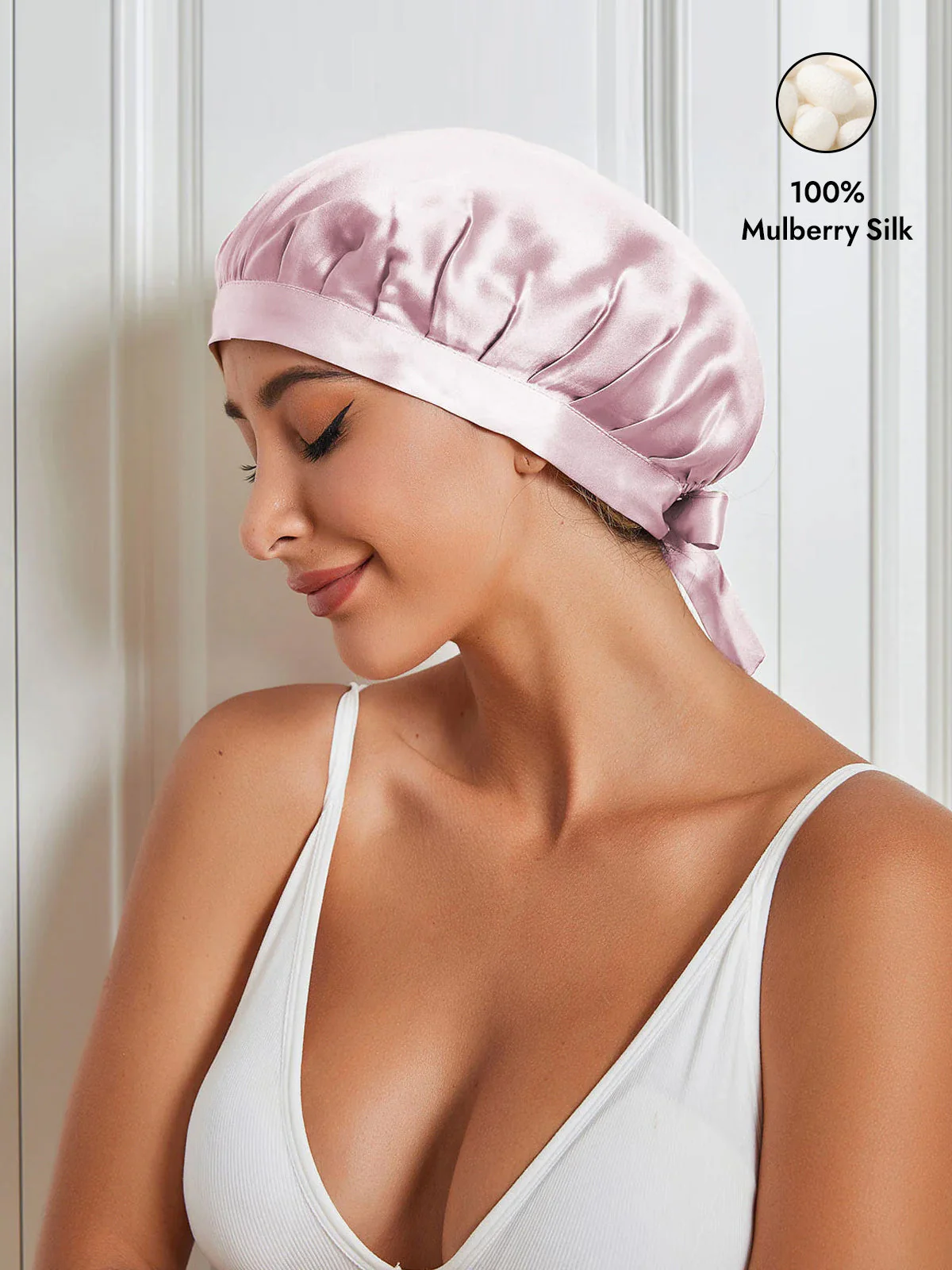 Pure Silk Classic Ribbon Bonnet - Image 31