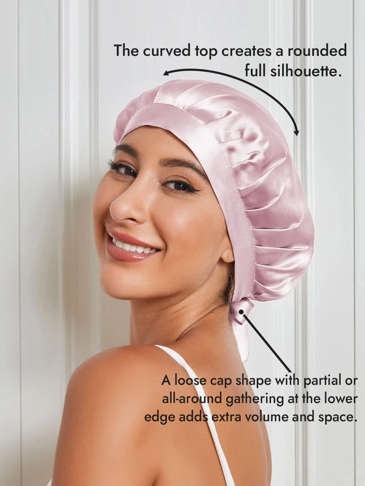 Pure Silk Classic Ribbon Bonnet - Image 33