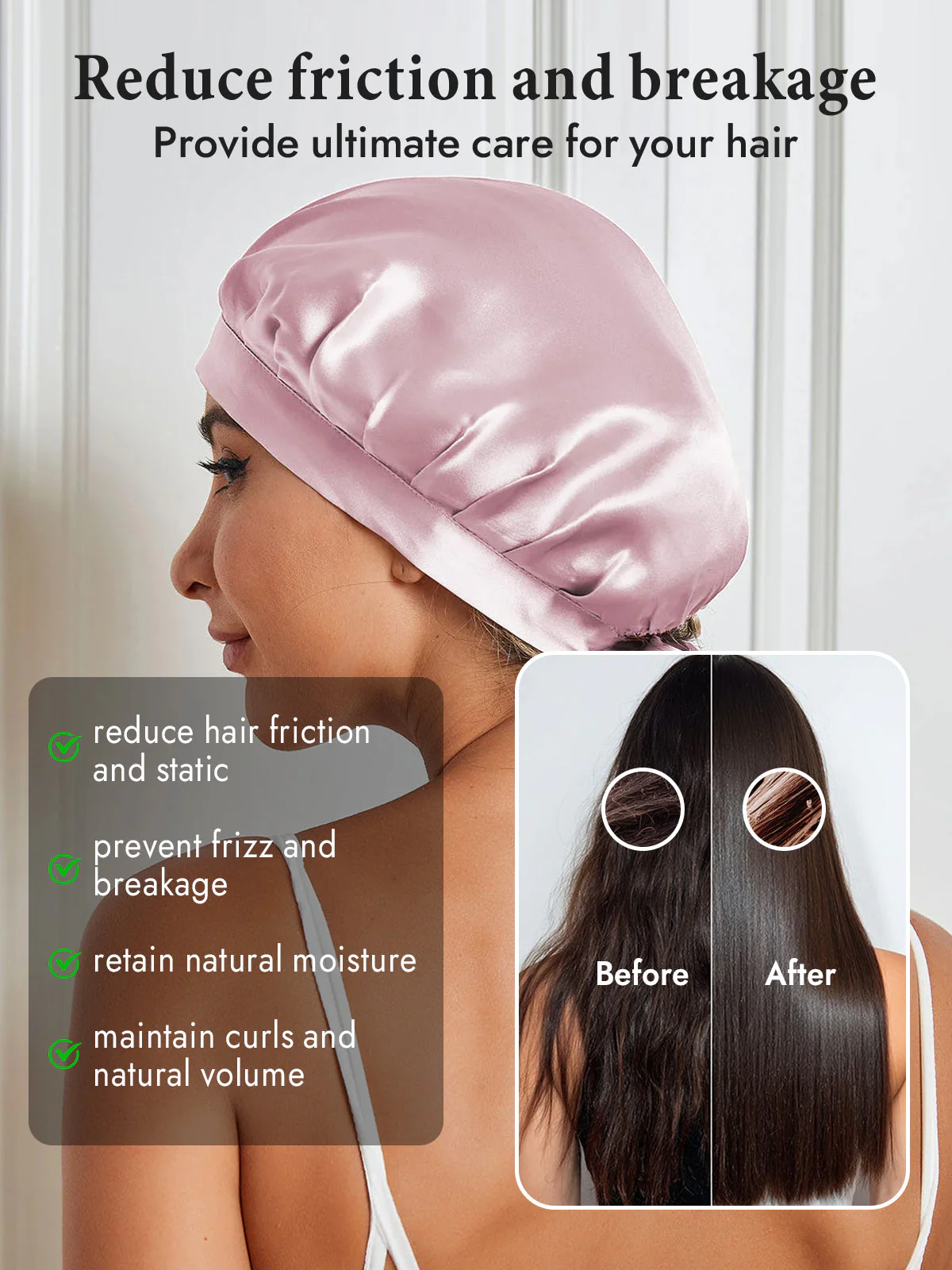 Pure Silk Classic Ribbon Bonnet - Image 34