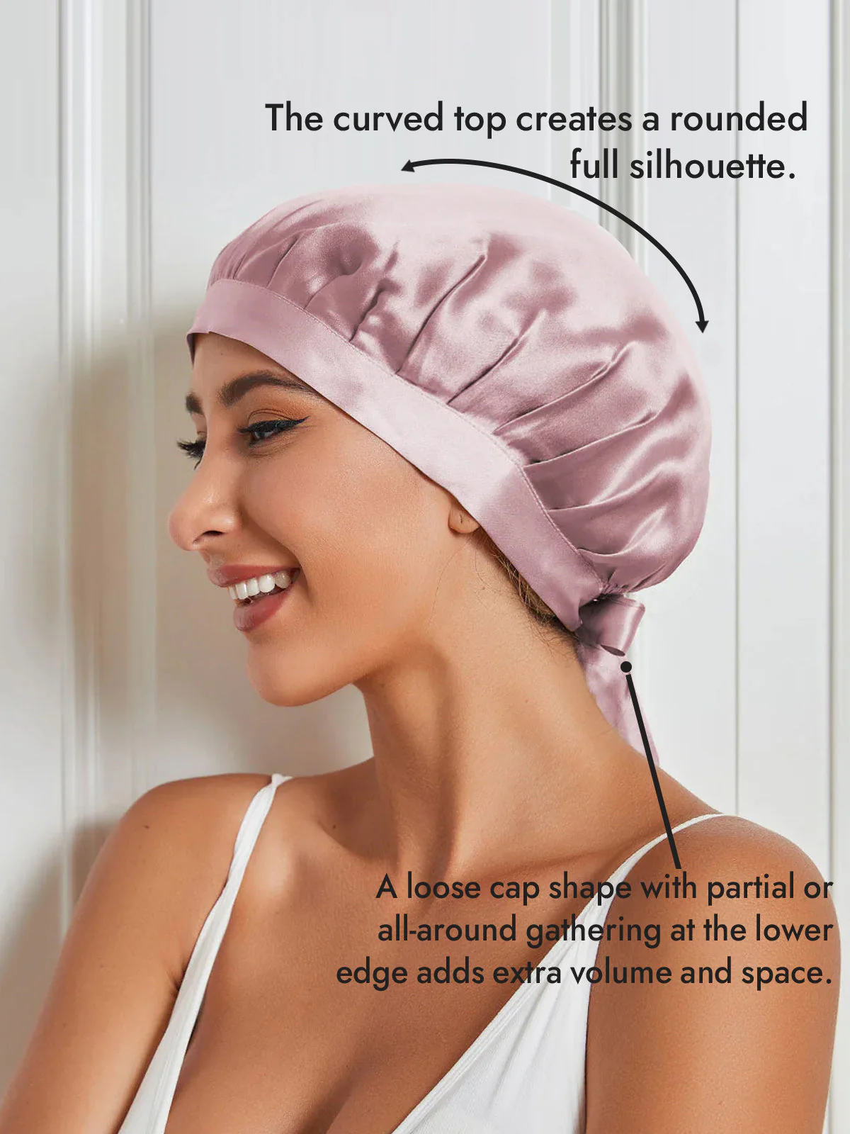 Pure Silk Classic Ribbon Bonnet - Image 39