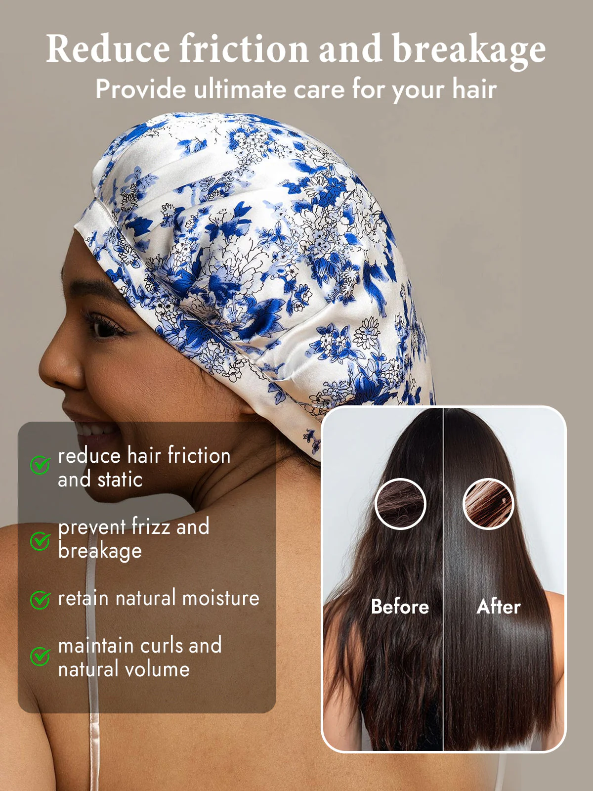 Pure Silk Classic Ribbon Bonnet - Image 4